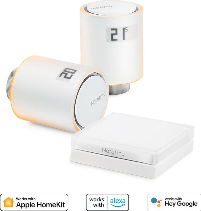 Actual product image Netatmo Intelligent Thermostatic Radiator Valves - Basic Kit for Central Heating