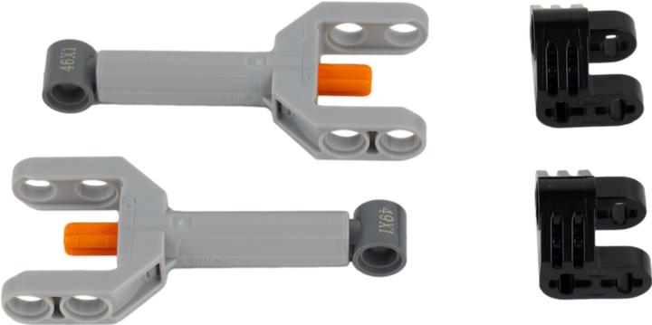 Actual product image LEGO Technic 2 x Linearantrieb Stellzylinder mit Halterung NEU! Teile 4 Stueck (LEGO Technic)