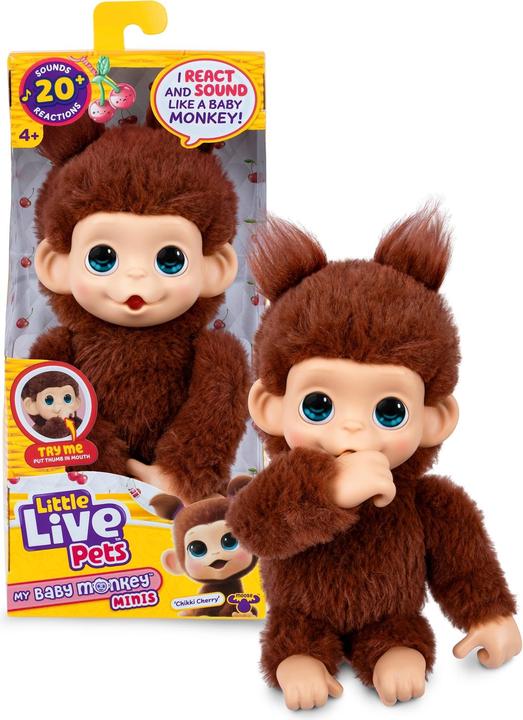 Produktbild Little LLP my baby monkey minis, ast.3 (30.78 cm)