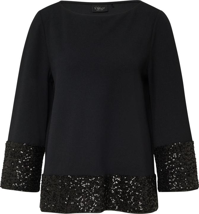 Immagine prodotto s.Oliver Bluse Tunikabluse mit Pailletten an den Säumen (32)