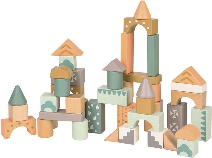 Actual product image Spielba Wooden bricks 100 pieces