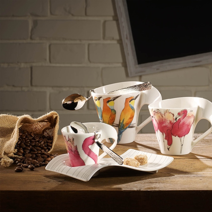 Immagine prodotto Villeroy & Boch Tazza con manico (confezione regalo) NewWave Caffè Rosa Flamingo (300 ml, 1 x)