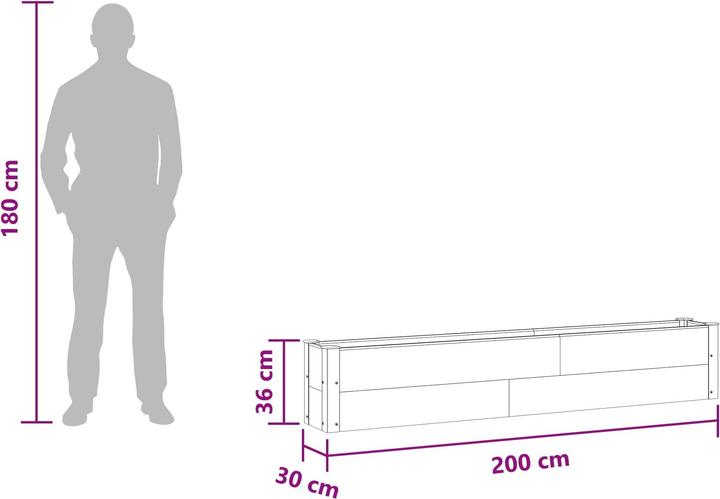 Produktbild vidaXL Garten Pflanzkasten