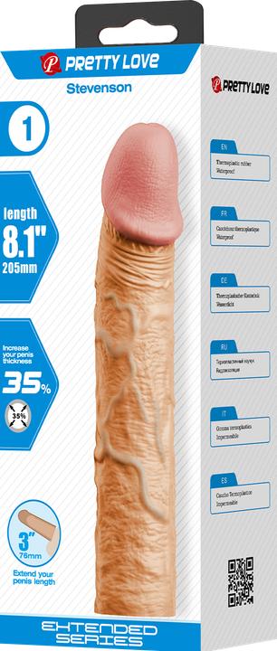 Actual product image Pretty Love - Stevenson penis shaft with 7.6 cm lengthening flesh
