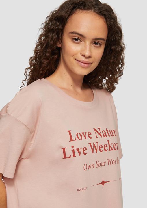 Produktbild S.Oliver T-Shirt Print-Shirt mit überschnittenen Schultern (46)