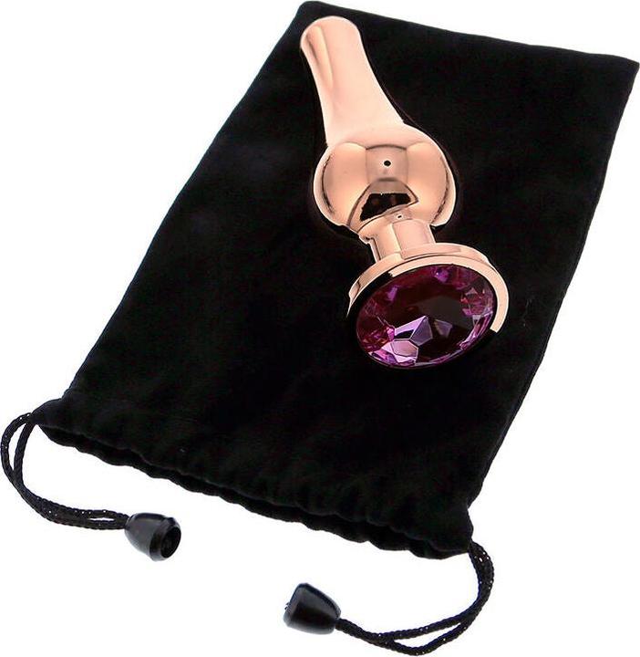 Actual product image Dream Toys GLEAMING LOVE anal plug gold one size fits all