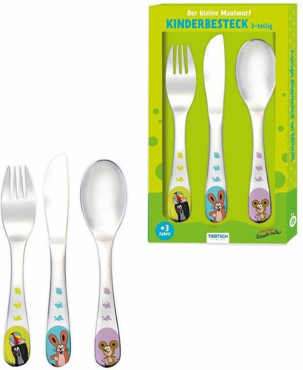 Produktbild - Der kleine Maulwurf Besteckset aus Edelstahl