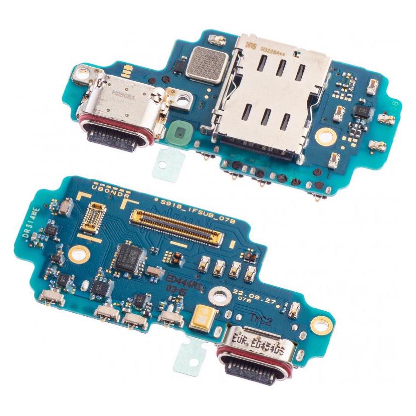 Samsung Ladeanschluss Flex für Galaxy S23 Ultra S918 (Modul), Mobilgerät Ersatzteile