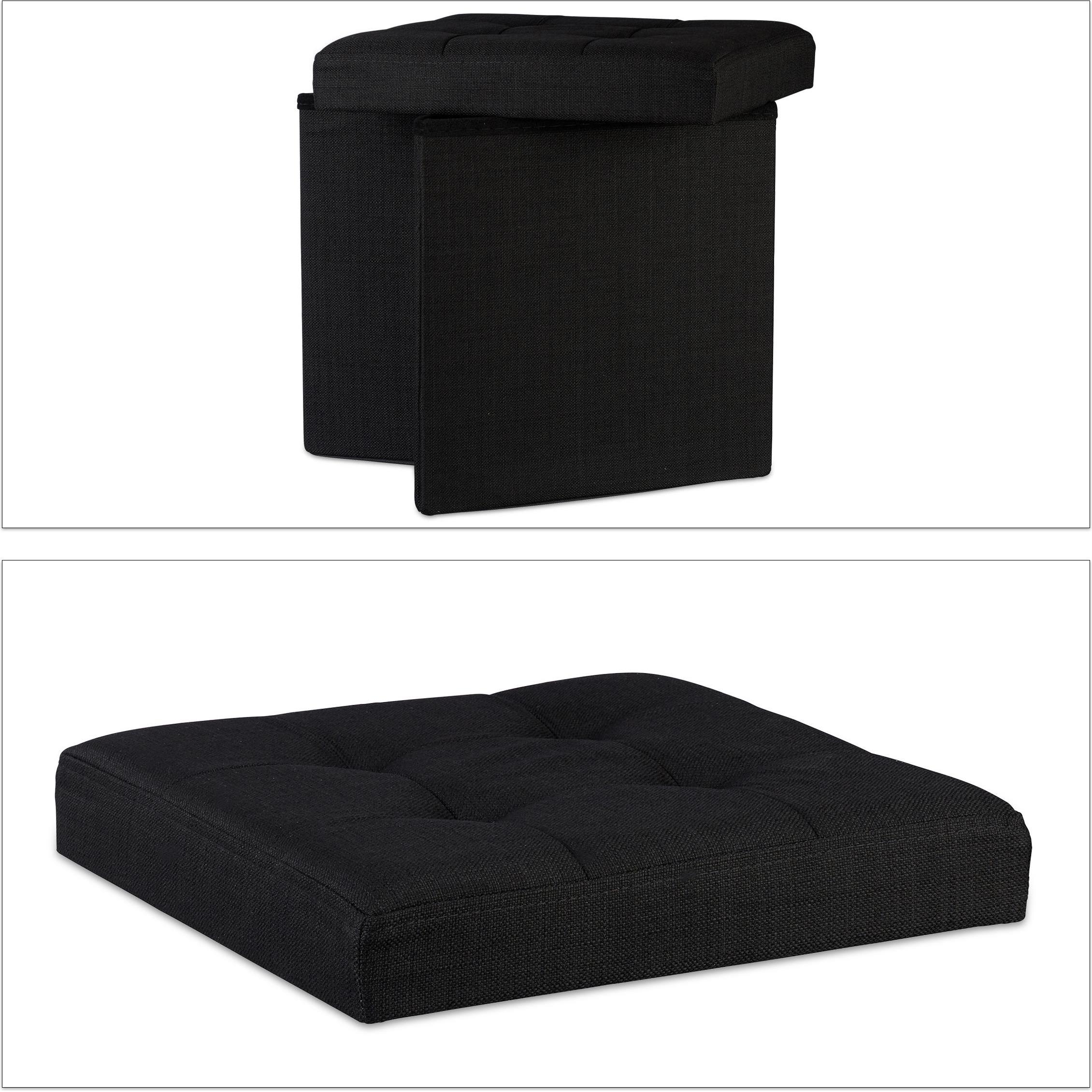 Thumbnail - Relaxdays, Hocker + Pouf, Faltbarer Sitzhocker