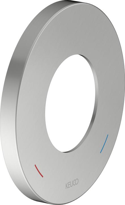 Keuco Rosace murale surdimensionnée pour mitigeur monocommande et mitigeur de douche encastré, ron