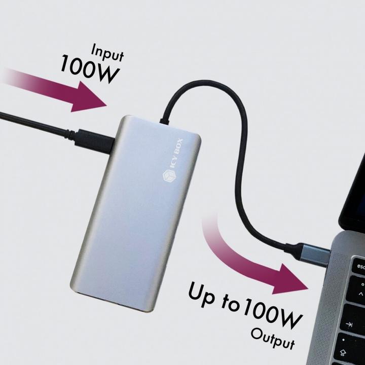 Produktbild Icy Box IB-DK4070-CPD (USB-C, 1 Ports)