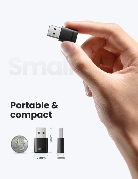 Immagine prodotto Ugreen Bluetooth 5.0 USB Adapter (Trasmettitore e ricevitore)