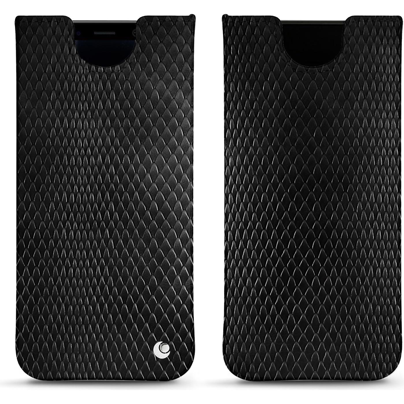 Noreve Lederschutzhülle (Samsung Galaxy S8+), Smartphone Hülle, Schwarz