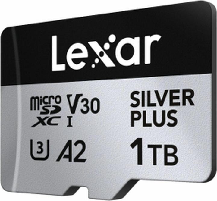 Actual product image Lexar Professional Silver Plus (1000 GB, microSDXC, U3, UHS-I)