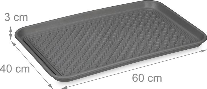 Actual product image Relaxdays Shoe drip tray (60 x 40 x 3 cm)