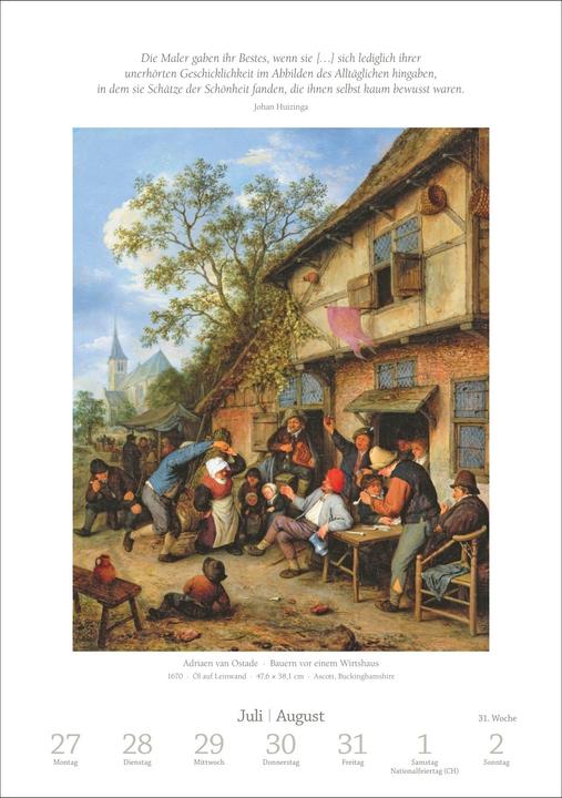 Actual product image Harenberg Kunst Wochen-Kulturkalender 2026 - 53 Meisterwerke der Malerei