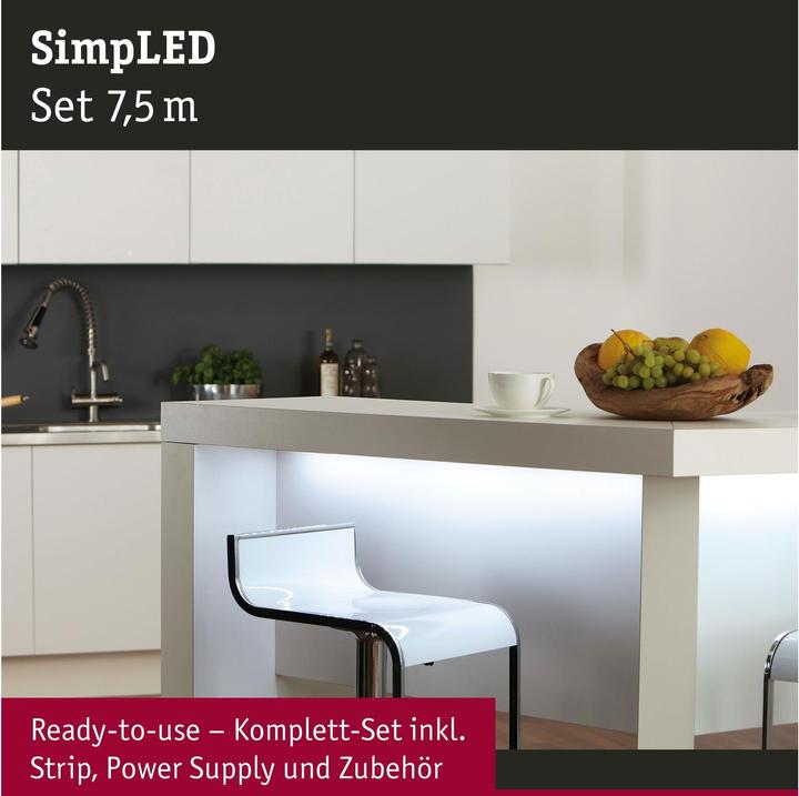 Image du produit Paulmann SimpLED (Lumière du jour, 750 cm, Intérieur)
