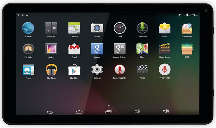 Actual product image Denver TAQ-10463 / 10 inch Quad Core tablet met Android 10 /2 GB RAM / 16 GB / Zwart (10", 16 GB, Black)