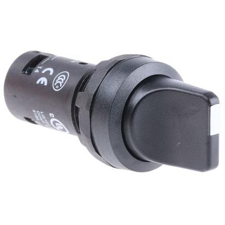 ABB Selettore 1S 1Ö nero, Pulsante + Interruttore, Nero