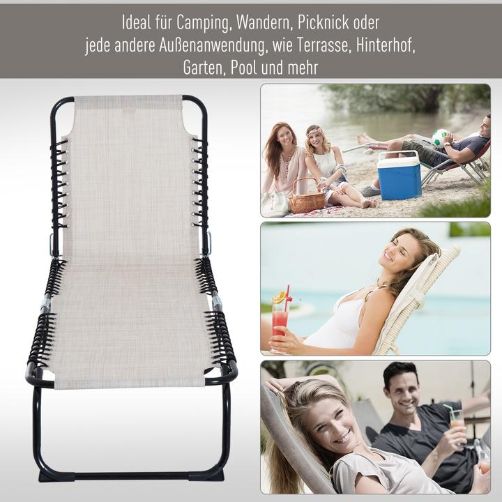 Actual product image Outsunny Folding lounger (197 cm)