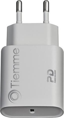 Actual product image Tiemme Chargeur secteur 1 port USB-C 20W (Blanc) (20 W)