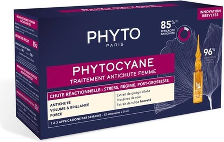 Image du produit Phyto Phytocyane Chute de cheveux réactive 12x5ml (1200 ml)