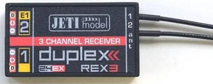 Actual product image Jeti Receiver Rex 3 A20 duplex