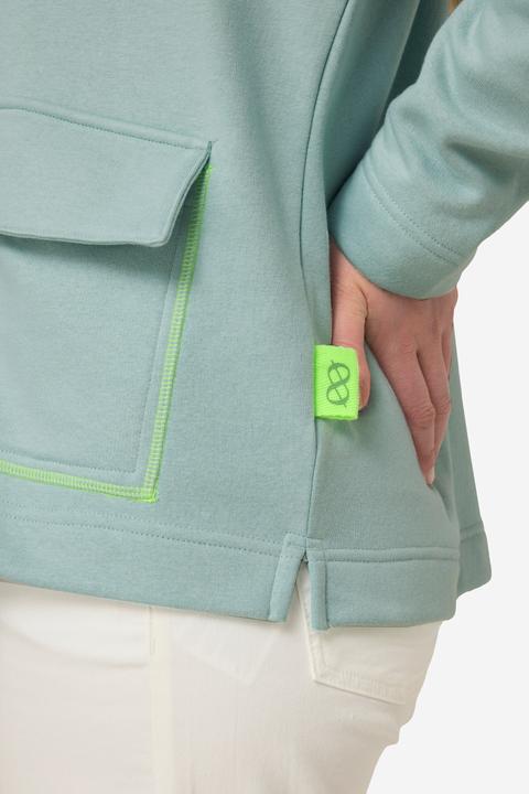 Image du produit Laurasøn Sweatjacke, Stehkragen, Rücken-Print, Zipper, OEKO-TEX (L)