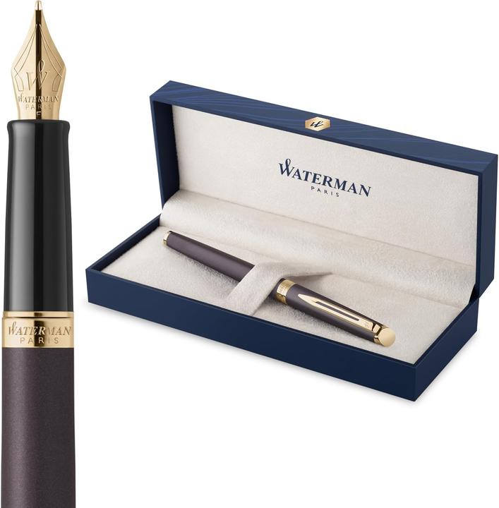 Produktbild Waterman Hémisphère Understated Edition - Füllfederhalter (Black, Gold, Lava Schwarz, Metallic Schwarz, Schwarz, 1x)