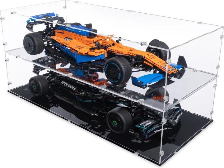 Produktbild iDisplayit Acryl-Display für LEGO® 42141 McLaren Formel 1 Rennwagen (Mit klarem Boden, Stapelbar)