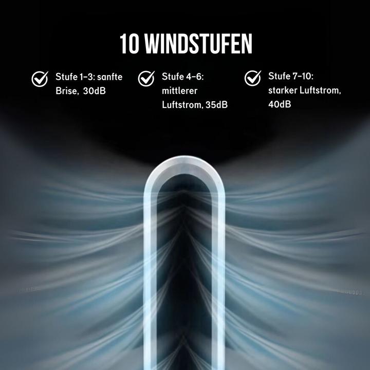 Image du produit Hermex Turmventilator Hot & Cool Standventilator Standheizer Säulenventilator (40 dB)