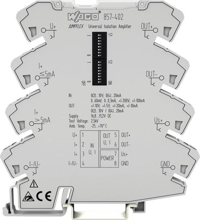 Actual product image Wago Universal isolating amplifier 857-403 1pc.