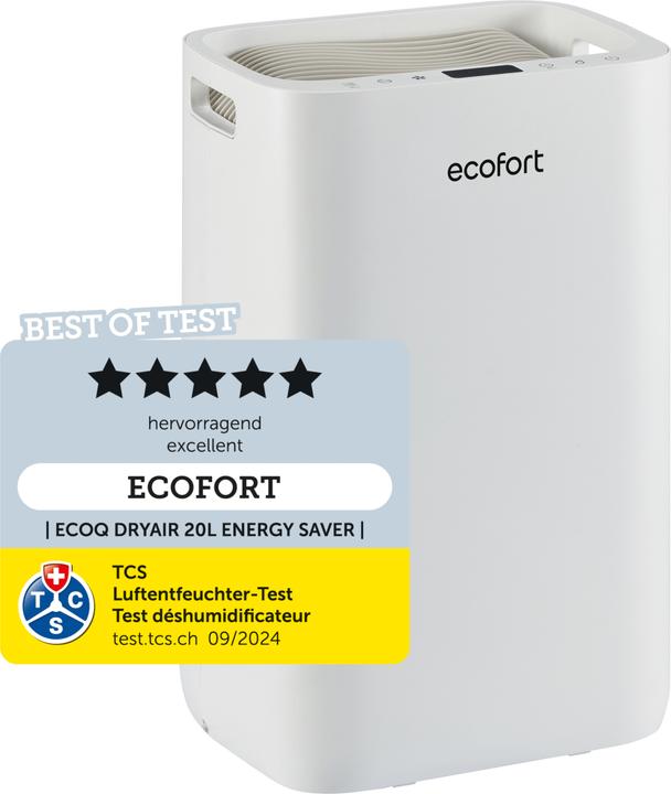 Image du produit ecofort ecoQ DryAir 20L Energy Saver (50 m², 20 l/24h)