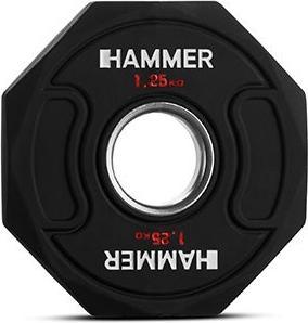 Actual product image Hammer Fitness Octagon Hantelscheibe 50 mm 1,25 kg (1 x 1.25 kg)