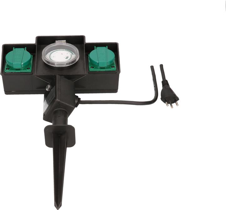 Actual product image Max Hauri Garden spike 2x type 13 with timer IP44