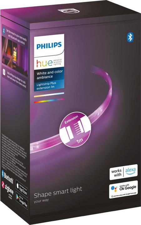 Actual product image Philips Hue Lightstrips BT Extension (RGBW, 100 cm, Indoor)
