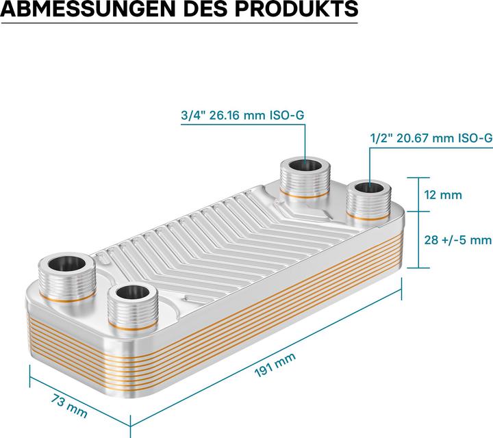 Produktbild Wiltec Wärmetauscher