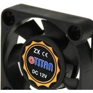 Titan TFD-3007M12S Ventilatore per case (1 x), Ventola PC, Nero