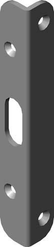 Actual product image Magni KFV HT additional striking plate, rd,2317,W,f. Wood. (Door handle)