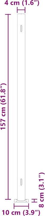 Produktbild vidaXL Seitenmarkise (6 m)