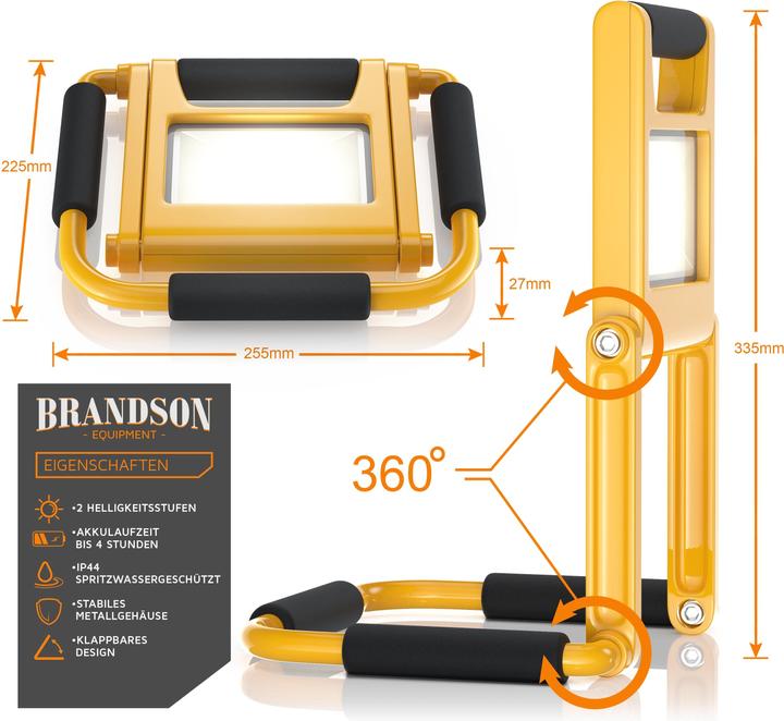Image du produit Brandson Pleins feux sur la construction (600 lm)