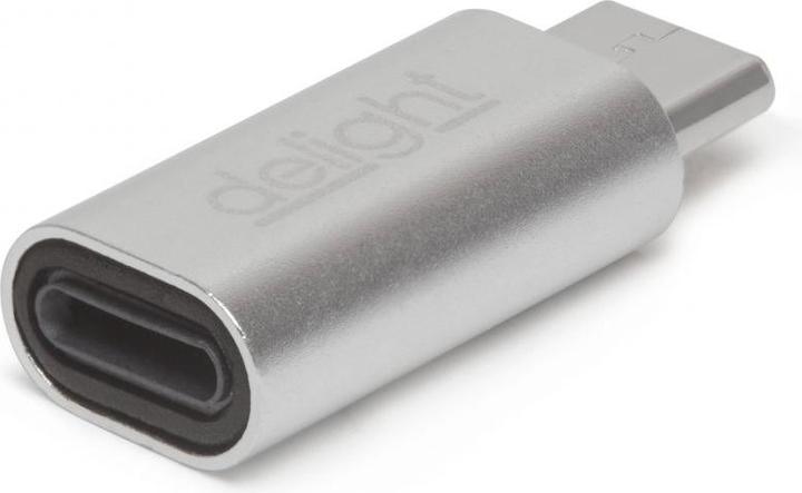 Actual product image Delight USB -type -c - iPhone Lightning -adapter silver (USB-C, Lightning)