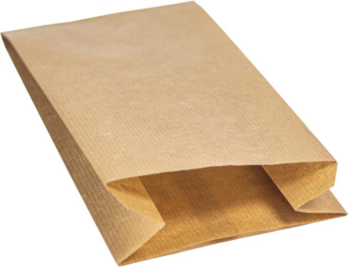 Produktbild miniSchoggi Brotbeutel Braun mit Falz, 25 Stück
