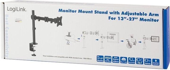 Produktbild LogiLink TVHalterung Schreibtisch neig schwenkbar (Tisch, 27", 8 kg)