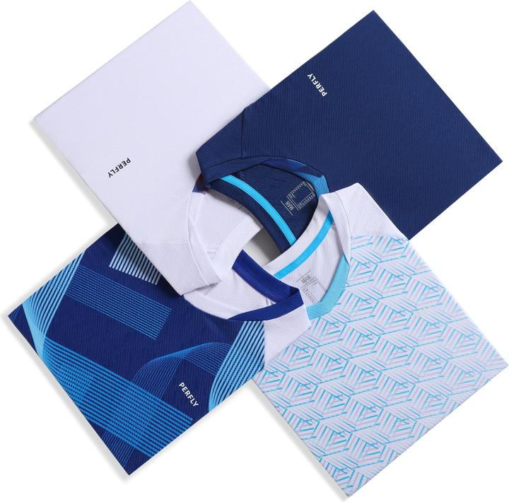 Immagine prodotto Perfly Maglietta Badminton da uomo - 560 Lite navy/aqua (XL)
