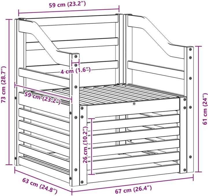 Produktbild vidaXL Outdoor-Sofa