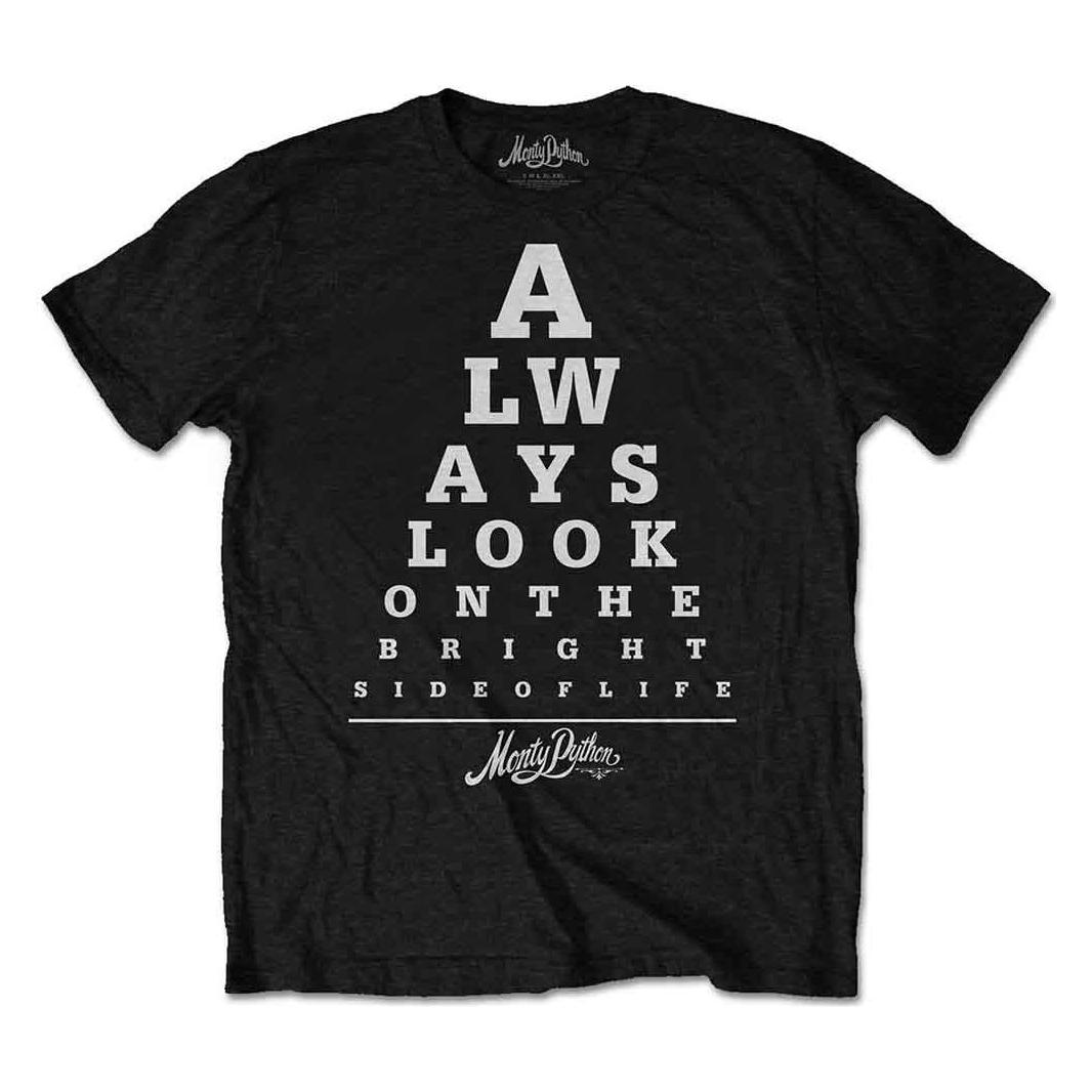 Monty Python, Herren, Shirts, Bright Side Eye Test, Schwarz, (L)