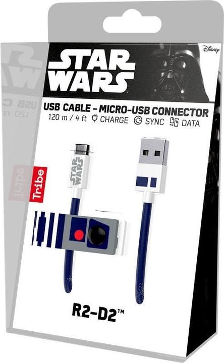 Image du produit Tribe Line - Câbles Microusb - 1,2 M (4ft.) - R2-D2 (1.20 m, USB 2.0)