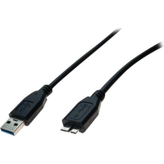 Exertis Connect USB 3.0 Kabel, USB St. A / USB Micro St. B, 1,0 m, schwarz Zum Datenaustausch zwischen mobilen Gerät (1 m, USB 3.1) (532473)