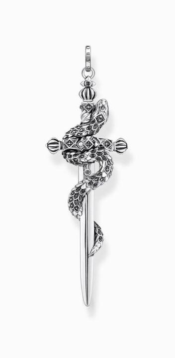 Image du produit Thomas Sabo Pendentif Épée noircie avec serpent (Argent 925)
